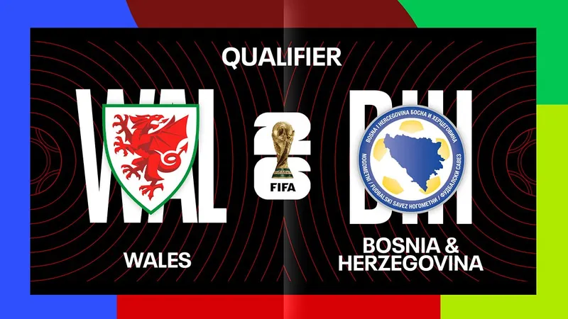Cầu thủ Bosnia & Herzegovina tung cú đá mạnh vào khung thành Wales